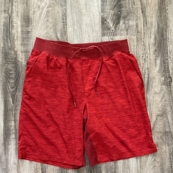 Men's Red Athletic Shorts - Picture 1 of 4